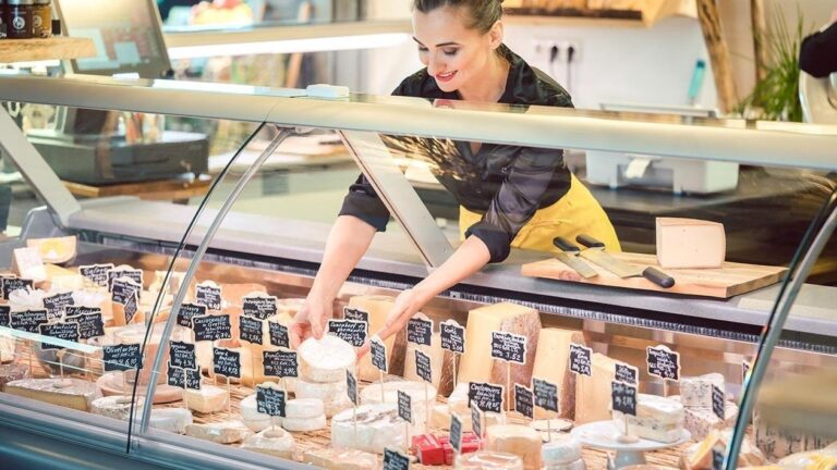 Deli serve over counter with selection of cheese